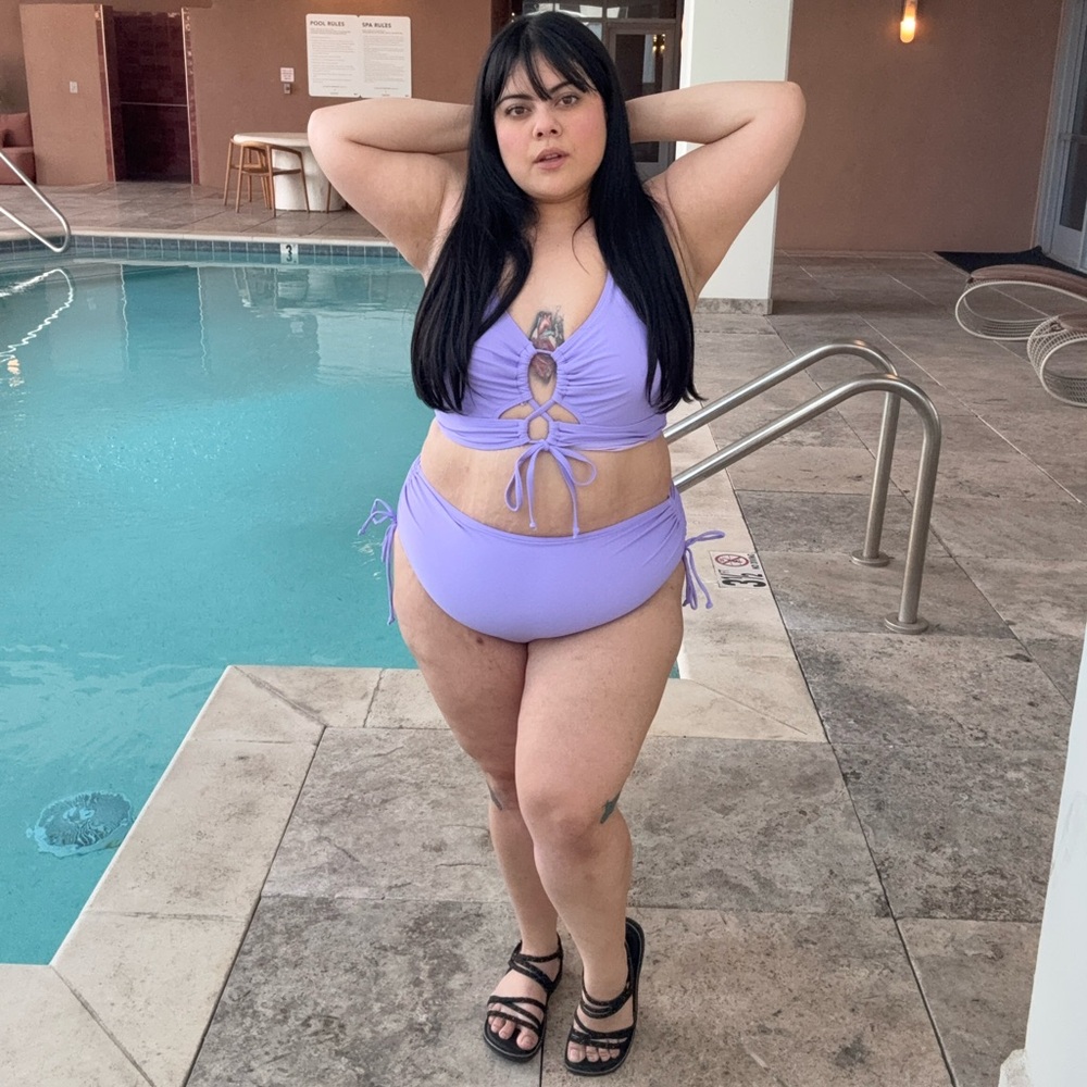 Elegant Lilac Women's Bikini Set